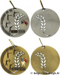 TIR ET ARQUEBUSE Médaille, Fédération française de tir, Lot de 2 exemplaires