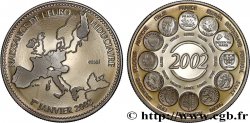 V REPUBLIC Médaille, Essai, Naissance de l’Euro fiduciaire