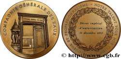 CINQUIÈME RÉPUBLIQUE Médaille, 150e anniversaire de la Compagnie générale des eaux
