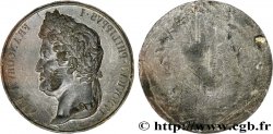 LUIS FELIPE I Matrice de médaille, tirage de l’avers, Louis-Philippe Ier