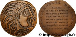 QUATRIÈME RÉPUBLIQUE Médaille, Statère d’or des Parisii, Bimillénaire de Paris TTB+