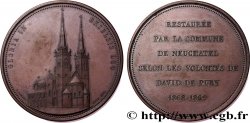 SUISSE - CANTON DE NEUCHATEL Médaille, Restauration de la collégiale
