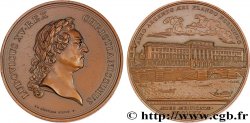 LOUIS XV THE BELOVED Médaille, Construction de l’Hôtel des monnaies, refrappe