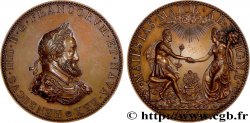 HENRY IV Médaille, Henri IV et Marie de Médicis, refrappe