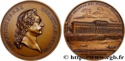 LOUIS XV DIT LE BIEN AIMÉ Médaille, Construction de l’Hôtel des monnaies, refrappe