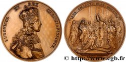 LOUIS XV THE BELOVED Médaille, Sacre de Louis XV, refrappe