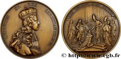 LOUIS XV DIT LE BIEN AIMÉ Médaille, Sacre de Louis XV, refrappe
