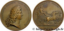 LOUIS XIV  THE SUN KING  Médaille, Seconde conquête de la Franche-Comté, refrappe