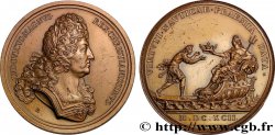 LOUIS XIV  THE SUN KING  Médaille, Distinctions accordées aux marins, refrappe