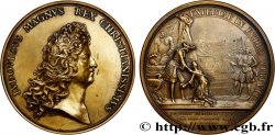 LOUIS XIV LE GRAND OU LE ROI SOLEIL Médaille, Institution de l’ordre militaire de Saint Louis, refrappe TTB/TTB+