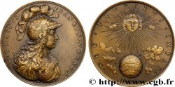 LOUIS XIV LE GRAND OU LE ROI SOLEIL Médaille, Devise de Louis XIV, refrappe