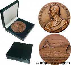 V REPUBLIC Médaille, Le cuirassé Richelieu, Au président Alain Poher