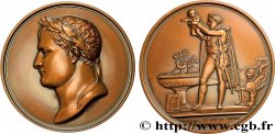 PREMIER EMPIRE / FIRST FRENCH EMPIRE Imposante médaille, Baptême du roi de Rome, refrappe
