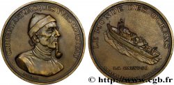FAMOUS FIGURES Médaille, Commandant Cousteau, la Calypso