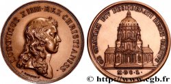 LOUIS XIV THE SUN KING Médaille, Le Val-de-Grâce, refrappe
