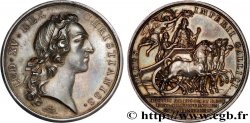 LOUIS XV DIT LE BIEN AIMÉ Médaille, Bataille de Fontenoy, transformée en médaille de mariage