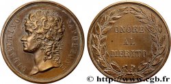 ITALIE - ROYAUME DES DEUX-SICILES Médaille, Joachim Murat, mérite militaire, refrappe