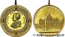 ITALY - PAPAL STATES - LEO XIII (Vincenzo Gioacchino Pecci) Médaille, Basilique Saint Pierre
