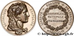 DEUXIÈME RÉPUBLIQUE Médaille, Assemblée nationale législative, Citoyen Alexis de Tocqueville