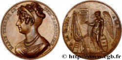 LOUIS XVIII Médaille, Valeur et fidélité, Marie-Thérèse, duchesse d’Angoulême, Visite des champs vendéens