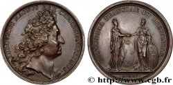 LOUIS XIV LE GRAND OU LE ROI SOLEIL Médaille, Union de la France et de l’Espagne