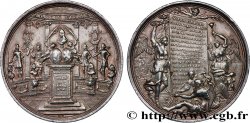 ANGLETERRE - GUILLAUME III Médaille, Bataille de la Hague TTB