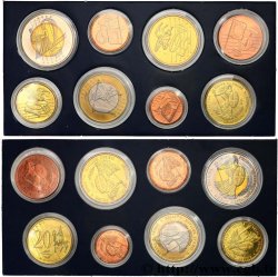 EUROPE Série de 8 médailles, Essai Euros Grande Bretagne