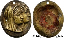 ART, PEINTURE ET SCULPTURE Médaille, Couple antique, tirage uniface