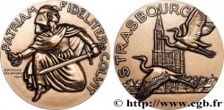 PROVISORY GOVERNEMENT OF THE FRENCH REPUBLIC Médaille de la ville de Strasbourg - Alsace libérée, refrappe