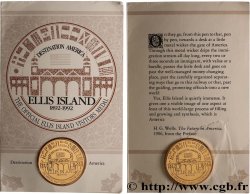 ÉTATS-UNIS D AMÉRIQUE Médaille, Ellis Island