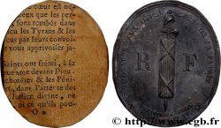 THE CONVENTION Médaille, Maximilien Robespierre, tirage uniface du revers