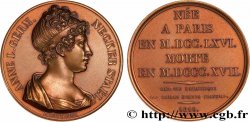 GALERIE MÉTALLIQUE DES GRANDS HOMMES FRANÇAIS Médaille, Anne-Louise-Germaine Necker, baronne de Staël-Holstein, refrappe
