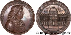 LOUIS XIV LE GRAND OU LE ROI SOLEIL Médaille, Colonnade du Louvre SUP