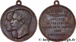AMOUR ET MARIAGE Médaille, Mariage de Napoléon III et d’Eugénie