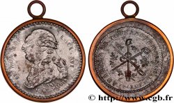CONSTITUTION - ASSEMBLÉE NATIONALE Médaille de Palloy, Au bon roi Louis XVI, Abandon des privilèges TTB