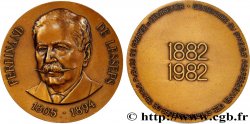 CINQUIÈME RÉPUBLIQUE Médaille, Ferdinand de Lesseps, Centenaire du syndicat professionnel des entrepreneurs de travaux publics de France