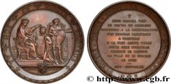 III REPUBLIC Médaille, Pose de la première pierre de la basilique Notre-Dame de Fourvière à Lyon