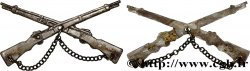 TIR ET ARQUEBUSE Insigne, fusils en sautoir