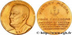 ÉTATS-UNIS D AMÉRIQUE Médaille, Franklin Roosevelt, Four freedoms Victory