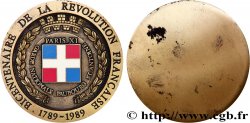 CINQUIÈME RÉPUBLIQUE Médaille, Bicentenaire de la révolution française