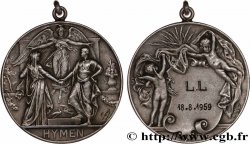 AMOUR ET MARIAGE Médaille, Hymen, transformée en pendentif