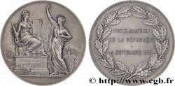 III REPUBLIC Médaille, Proclamation de la République