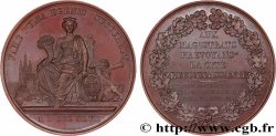 BELGIQUE - ROYAUME DE BELGIQUE - LÉOPOLD Ier Médaille, Les citoyens d Ypres au gouvernement municipal pour leur dévouement