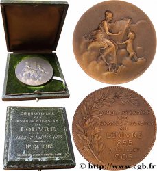 TROISIÈME RÉPUBLIQUE Médaille, Cinquantenaire des Grands Magasins du Louvre