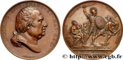 LUIS XVIII Médaille, Restauration du trône d’Espagne