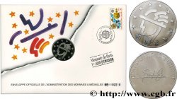 EUROPE Enveloppe “Timbre médaille” Ouverture des frontières des pays membres de la CEE