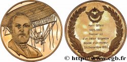 AÉRONAUTIQUE - AVIATION : AVIATEURS & AVIONS Médaille, L’Histoire de la Conquête de l’Air, Henri Giffard, premier vol en ballon dirigeable motorisé