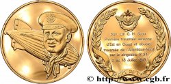 AÉRONAUTIQUE - AVIATION : AVIATEURS & AVIONS Médaille, L’Histoire de la Conquête de l’Air, Premières traversées par un dirigeable