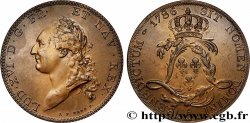 LOUIS XVI Médaille, Reproduction d’un écu de Calonne