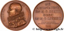 GALERIE MÉTALLIQUE DES GRANDS HOMMES FRANÇAIS Médaille, Michel de Montaigne, refrappe